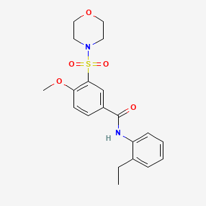 molecular formula C20H24N2O5S B5105800 N-(2-ethylphenyl)-4-methoxy-3-(morpholin-4-ylsulfonyl)benzamide 
