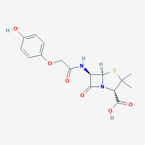 molecular formula C16H18N2O6S B051063 4-Hydroxypenicillin V CAS No. 20880-67-5
