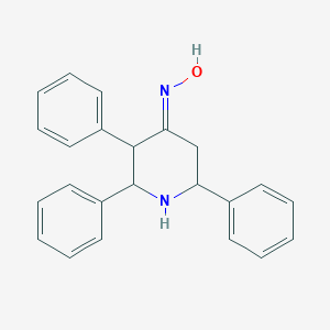 molecular formula C23H22N2O B051064 2,3,6-Triphenyl-4-piperidinone oxime CAS No. 124069-15-4