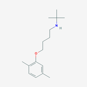 molecular formula C16H27NO B5106407 N-tert-butyl-4-(2,5-dimethylphenoxy)butan-1-amine 