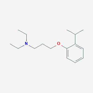 molecular formula C16H27NO B5106438 N,N-diethyl-3-(2-propan-2-ylphenoxy)propan-1-amine 