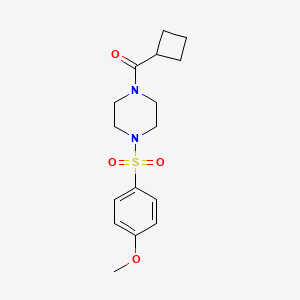 molecular formula C16H22N2O4S B5106665 CYCLOBUTYL{4-[(4-METHOXYPHENYL)SULFONYL]PIPERAZINO}METHANONE 