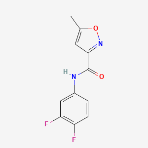 molecular formula C11H8F2N2O2 B5106826 N-(3,4-difluorophenyl)-5-methyl-1,2-oxazole-3-carboxamide 