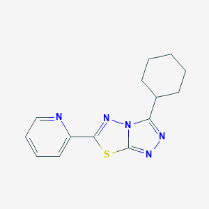 3-Cyclohexyl-6-(2-pyridinyl)[1,2,4]triazolo[3,4-b][1,3,4]thiadiazole
