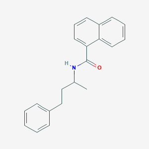 molecular formula C21H21NO B5106969 N-(4-phenylbutan-2-yl)naphthalene-1-carboxamide 