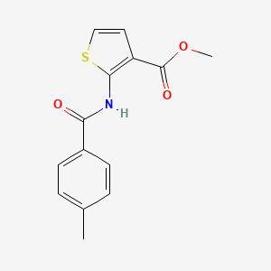 molecular formula C14H13NO3S B5106977 Methyl 2-(4-methylbenzamido)thiophene-3-carboxylate 