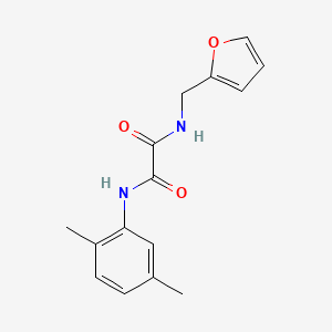 molecular formula C15H16N2O3 B5107076 N'-(2,5-DIMETHYLPHENYL)-N-[(FURAN-2-YL)METHYL]ETHANEDIAMIDE 