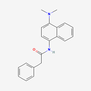 molecular formula C20H20N2O B5107135 N-[4-(dimethylamino)naphthalen-1-yl]-2-phenylacetamide 