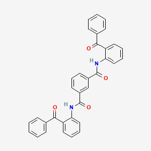 molecular formula C34H24N2O4 B5107143 N,N-BIS(2-BENZOYLPHENYL)ISOPHTHALAMIDE 