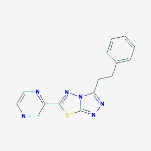 3-(2-Phenylethyl)-6-(2-pyrazinyl)[1,2,4]triazolo[3,4-b][1,3,4]thiadiazole