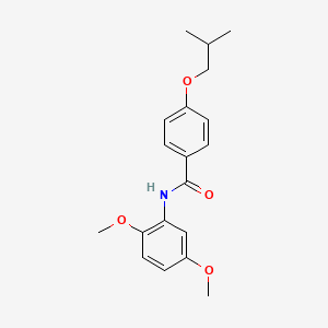 molecular formula C19H23NO4 B5107335 N-(2,5-dimethoxyphenyl)-4-(2-methylpropoxy)benzamide 