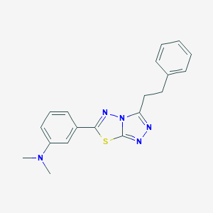 N,N-dimethyl-3-[3-(2-phenylethyl)[1,2,4]triazolo[3,4-b][1,3,4]thiadiazol-6-yl]aniline