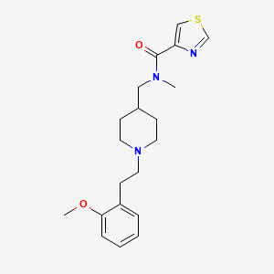 molecular formula C20H27N3O2S B5107495 N-[[1-[2-(2-methoxyphenyl)ethyl]piperidin-4-yl]methyl]-N-methyl-1,3-thiazole-4-carboxamide 