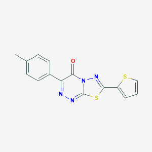 B510754 3-(4-methylphenyl)-7-(2-thienyl)-4H-[1,3,4]thiadiazolo[2,3-c][1,2,4]triazin-4-one CAS No. 929850-86-2