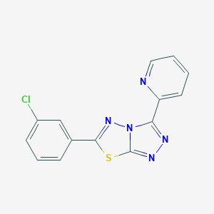 6-(3-Chlorophenyl)-3-(2-pyridinyl)[1,2,4]triazolo[3,4-b][1,3,4]thiadiazole