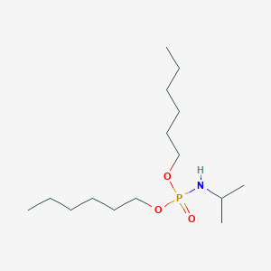 molecular formula C15H34NO3P B5108107 N-dihexoxyphosphorylpropan-2-amine 
