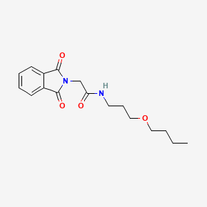molecular formula C17H22N2O4 B5108128 N-(3-BUTOXYPROPYL)-2-(1,3-DIOXO-2,3-DIHYDRO-1H-ISOINDOL-2-YL)ACETAMIDE 