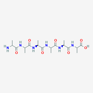 molecular formula C18H32N6O7 B051084 hexa-L-alanine CAS No. 111652-29-0
