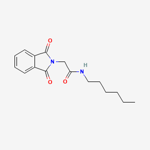 molecular formula C16H20N2O3 B5108570 2-(1,3-DIOXO-1,3-DIHYDRO-ISOINDOL-2-YL)-N-HEXYL-ACETAMIDE 