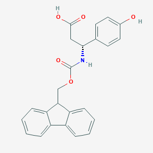 B051089 (R)-3-((((9H-Fluoren-9-yl)methoxy)carbonyl)amino)-3-(4-hydroxyphenyl)propanoic acid CAS No. 511272-36-9