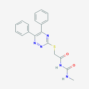 N-{[(5,6-diphenyl-1,2,4-triazin-3-yl)sulfanyl]acetyl}-N'-methylurea