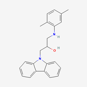 molecular formula C23H24N2O B5108928 1-(9H-carbazol-9-yl)-3-[(2,5-dimethylphenyl)amino]propan-2-ol 