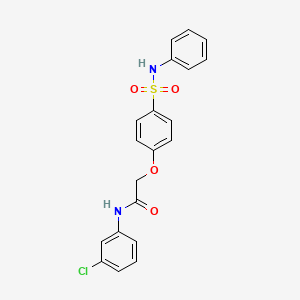 molecular formula C20H17ClN2O4S B5109043 N-(3-chlorophenyl)-2-[4-(phenylsulfamoyl)phenoxy]acetamide 