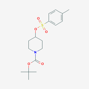 molecular formula C17H25NO5S B051092 1-BOC-4-(tosyloxy)piperidine CAS No. 118811-07-7