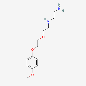 molecular formula C13H22N2O3 B5109314 N'-[2-[2-(4-methoxyphenoxy)ethoxy]ethyl]ethane-1,2-diamine 