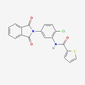 molecular formula C19H11ClN2O3S B5109635 N-[2-chloro-5-(1,3-dioxoisoindol-2-yl)phenyl]thiophene-2-carboxamide 