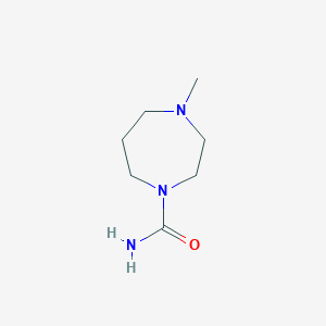 molecular formula C7H15N3O B051097 4-Methyl-1,4-diazepane-1-carboxamide CAS No. 116882-91-8