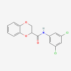 molecular formula C15H11Cl2NO3 B5109892 N-(3,5-dichlorophenyl)-2,3-dihydro-1,4-benzodioxine-3-carboxamide 