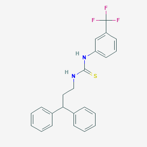 molecular formula C23H21F3N2S B5110035 1-(3,3-Diphenylpropyl)-3-[3-(trifluoromethyl)phenyl]thiourea 
