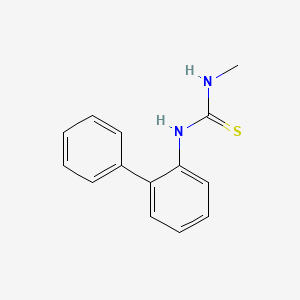 molecular formula C14H14N2S B5110192 1-Biphenyl-2-yl-3-methylthiourea 