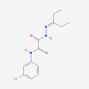 molecular formula C13H16ClN3O2 B5110322 N-(3-chlorophenyl)-N'-(pentan-3-ylideneamino)oxamide 