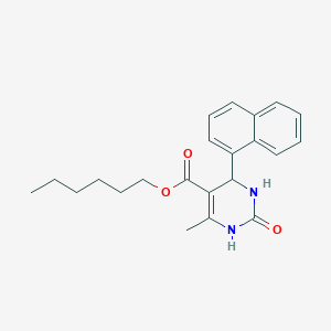 molecular formula C22H26N2O3 B5110330 Hexyl 6-methyl-4-(naphthalen-1-yl)-2-oxo-1,2,3,4-tetrahydropyrimidine-5-carboxylate 