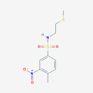B5110464 4-methyl-N-[2-(methylthio)ethyl]-3-nitrobenzenesulfonamide CAS No. 5872-93-5