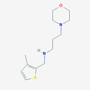 molecular formula C13H22N2OS B511047 N-((3-Methylthiophen-2-yl)methyl)-3-morpholinopropan-1-amine CAS No. 289488-34-2