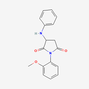 molecular formula C17H16N2O3 B5110550 3-Anilino-1-(2-methoxyphenyl)pyrrolidine-2,5-dione 