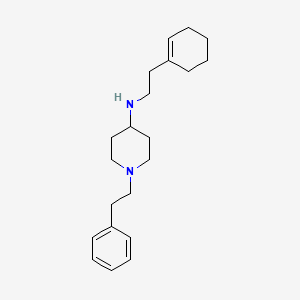 molecular formula C21H32N2 B5110634 N-[2-(cyclohexen-1-yl)ethyl]-1-(2-phenylethyl)piperidin-4-amine 