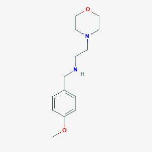 molecular formula C14H22N2O2 B511064 (4-Methoxy-benzyl)-(2-morpholin-4-yl-ethyl)-amine CAS No. 880812-10-2