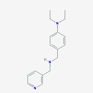 molecular formula C17H23N3 B511065 二乙基-(4-{[(吡啶-3-基甲基)-氨基]-甲基}-苯基)-胺 CAS No. 510723-51-0