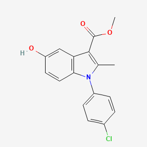 molecular formula C17H14ClNO3 B5110664 Methyl 1-(4-chlorophenyl)-5-hydroxy-2-methylindole-3-carboxylate 