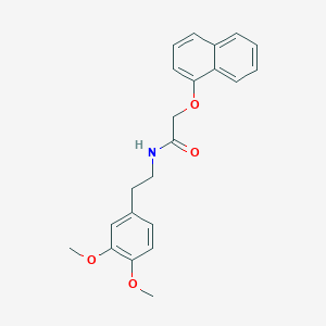 molecular formula C22H23NO4 B5110704 N-[2-(3,4-dimethoxyphenyl)ethyl]-2-(naphthalen-1-yloxy)acetamide 