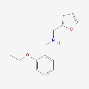 molecular formula C14H17NO2 B511075 (2-Ethoxy-benzyl)-furan-2-ylmethyl-amine CAS No. 436096-80-9