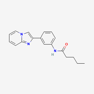 molecular formula C18H19N3O B5110775 n-(3-(imidazo[1,2-a]pyridin-2-yl)phenyl)pentanamide 