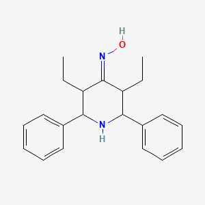 molecular formula C21H26N2O B5110892 N-(3,5-diethyl-2,6-diphenylpiperidin-4-ylidene)hydroxylamine 