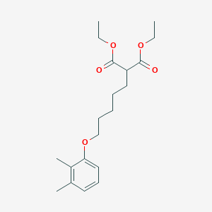 molecular formula C20H30O5 B5111159 Diethyl 2-[5-(2,3-dimethylphenoxy)pentyl]propanedioate 