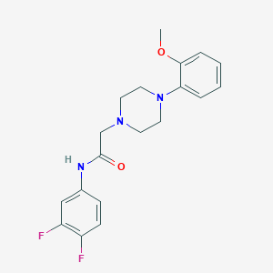 molecular formula C19H21F2N3O2 B5111231 N-(3,4-difluorophenyl)-2-[4-(2-methoxyphenyl)piperazin-1-yl]acetamide 
