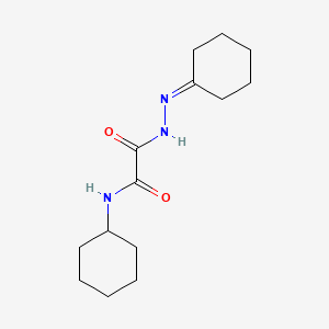 molecular formula C14H23N3O2 B5111585 N-cyclohexyl-N'-(cyclohexylideneamino)oxamide 